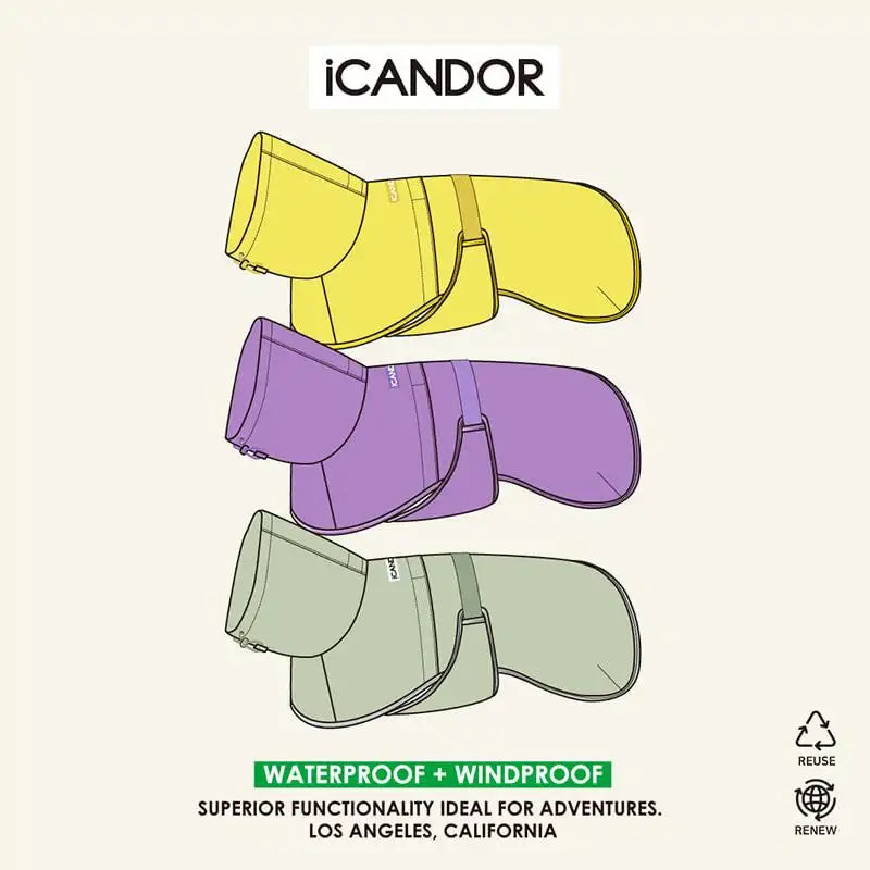 iCANDOR - Adventure Raincoat, Earth - iCANDOR - Pet Clothes - Harumio