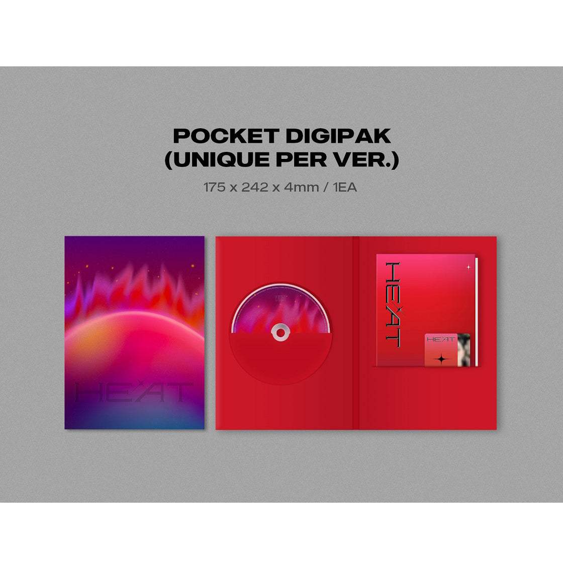 (G)I-DLE - Heat : Premium Sleeve Album (Flare Version) - Cube Entertainment - Album - Harumio