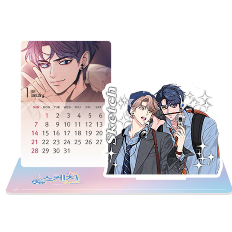 Sketch 2024 Photo Card Calendar Acrylic Stand