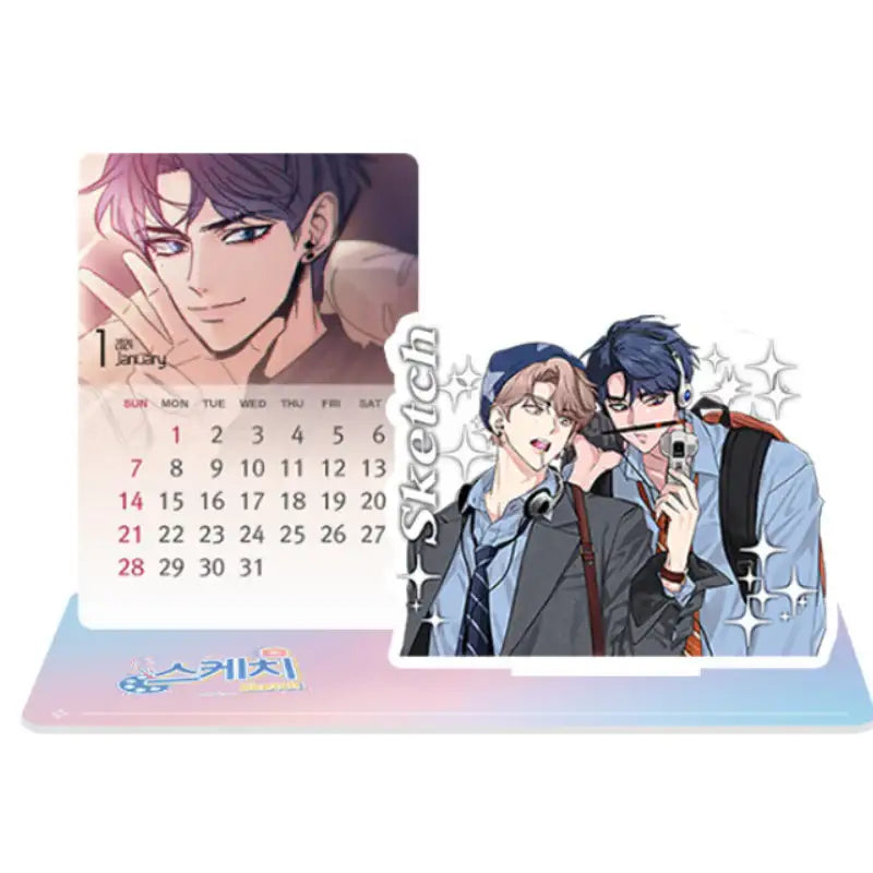 Sketch 2024 Photo Card Calendar Acrylic Stand - Daewon & Book - Calendars - Harumio