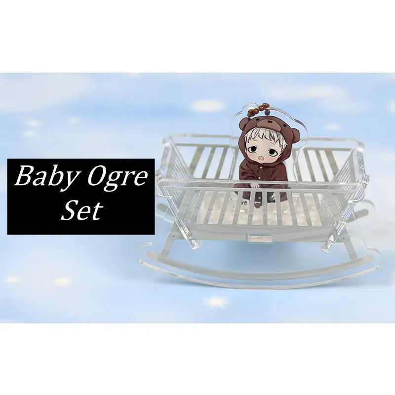 I Don't Want This Kind Of Hero - Rocking Crib Acrylic Stand + Charm Set - Webtoon Shop - Acrylic Stand - Harumio
