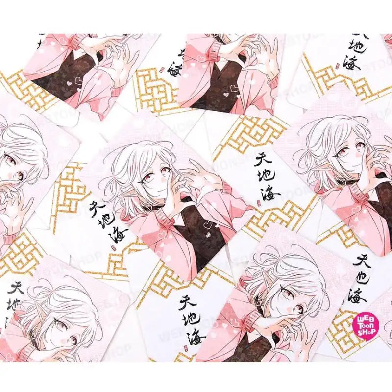 Heaven And Earth - Photo Card + Heart Button (Random) - Webtoon Shop - Accessories - Harumio