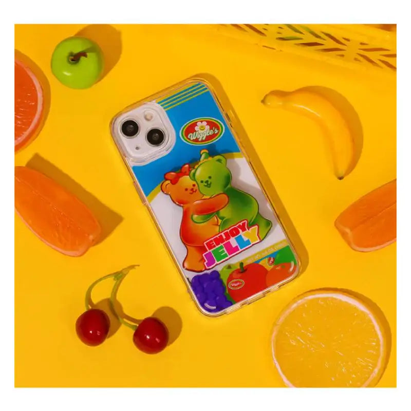 Wiggle Wiggle - iPhone Transparent Case & Big Griptok Set 3 - Wiggle Wiggle - Phone Case - Harumio