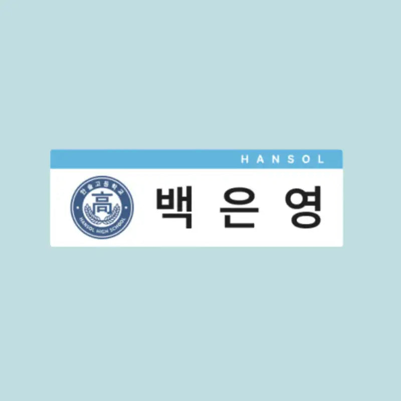 Homeless - Homecoming Day Popup Store - Hansulgo Student Name Tag 6 Types - WEBTOON FRIENDS - Nameplate - Harumio