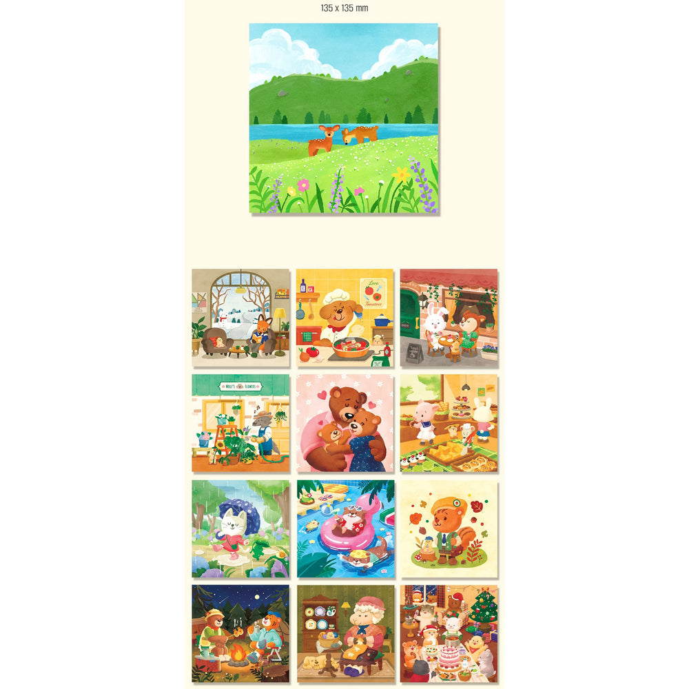 Imming - 2025 Animal Friends Four Seasons Calendar (tumblbug) - Imming - Calendar - Harumio