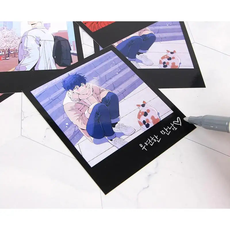 Cherry Blossoms After Winter - Polaroid Set - Webtoon Shop - Polaroids - Harumio