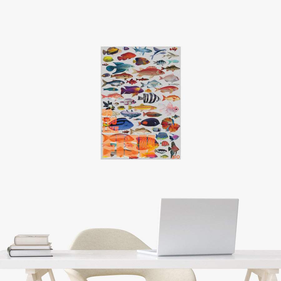 310 - Fish A3 Poster - Marpple Shop - Poster - Harumio