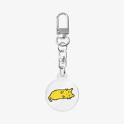 Jimin Kiki - Coo Yellow Meow Round Keyring - Marpple Shop - Keyring - Harumio