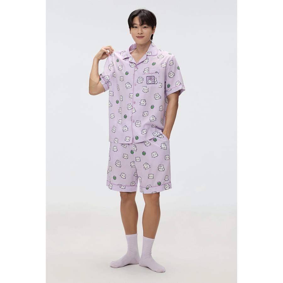 SPAO x Kerham - You Can Wear As Soon As You Lie Down Short Sleeve Pajamas Set