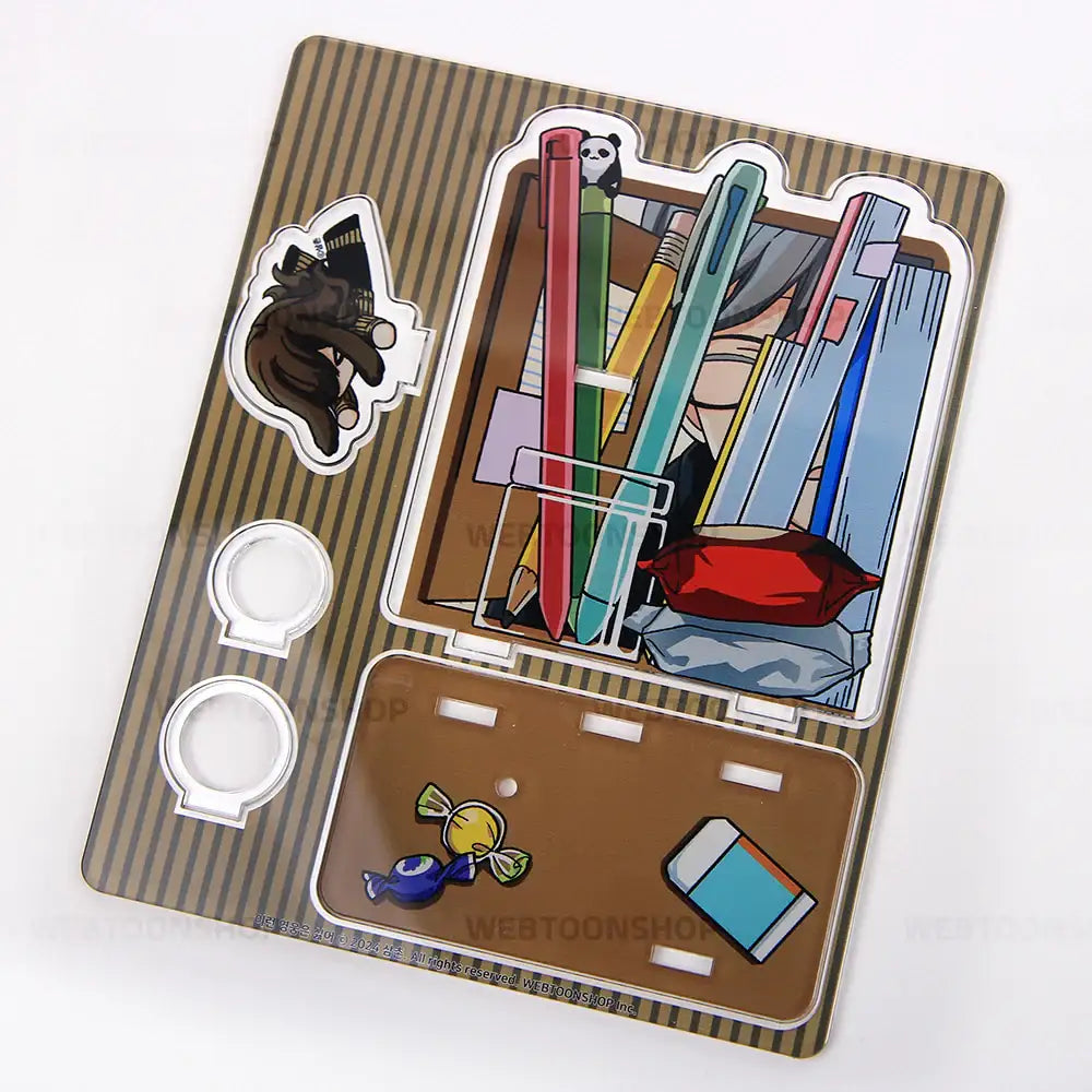 I Don't Want This Kind Of Hero - Acrylic Pen & Memo Holder - Webtoon Shop - Acrylic Keyring - Harumio