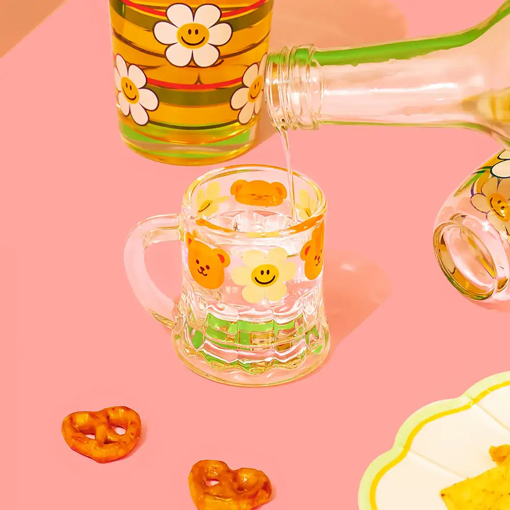 Wiggle Wiggle - Friends Handle Soju Glass Set - Wiggle Wiggle - Soju Glass - Harumio