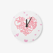 Gold Venus - Tick Tock Heart Chromalux Round Clock - Marpple Shop - Clock - Harumio