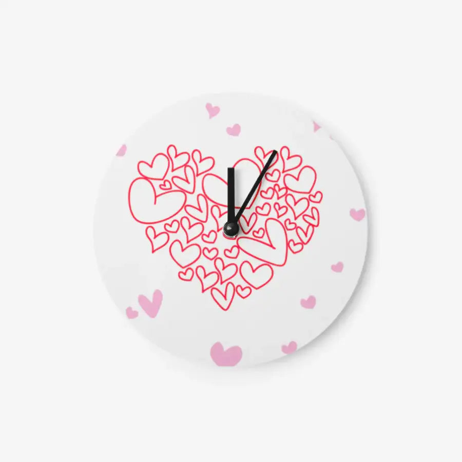 Gold Venus - Tick Tock Heart Chromalux Round Clock - Marpple Shop - Clock - Harumio