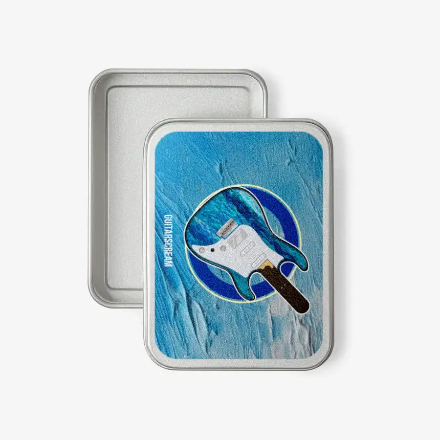 Metal Husky - GUITARSCREAM BLUE water Tin Case - Marpple Shop - Tin Case - Harumio