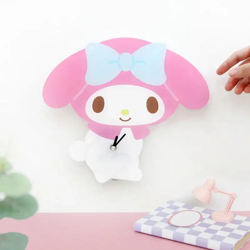 NARA HOME DECO X Sanrio - Acrylic Wall Clock Cutie - NARA HOME DECO - Wall Clocks - Harumio