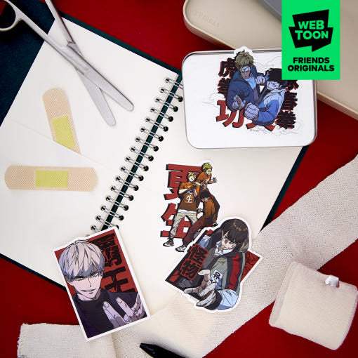 Study Group - Sticker Pack - Webtoon Friends - Sticker - Harumio