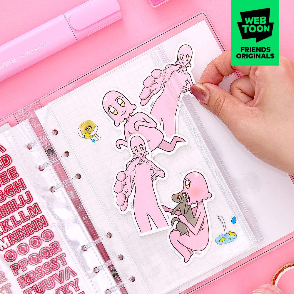Ssabcho's Hardships - Sticker Pack - Webtoon Friends - Sticker - Harumio