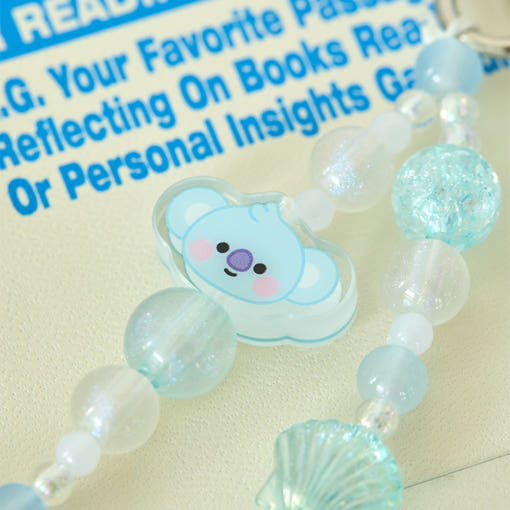BT21 - BABY PEARL Beads Keychain - Line Friends - Keychain - Harumio