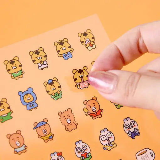 Coco the Timid Tiger - Coco and Friends Sticker Set - Webtoon Friends - Sticker - Harumio