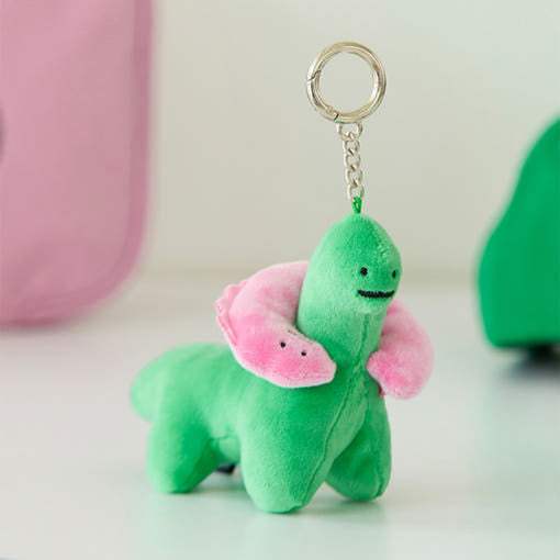 Joguman - Brachio Runaway Basic Plush Keyring - Line Friends - Keyring - Harumio