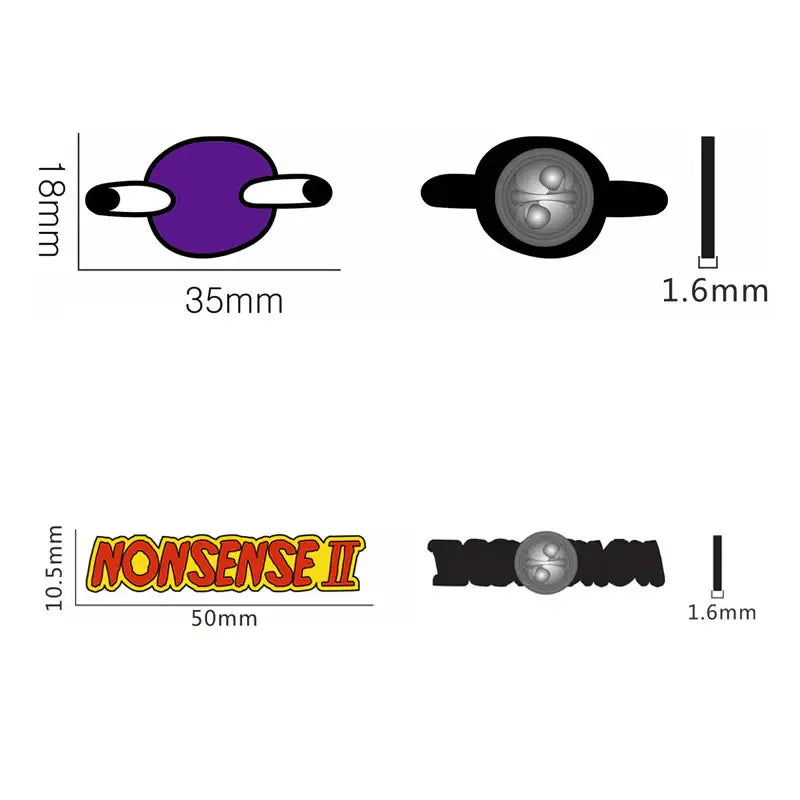 JANNABI - NONSENSE II Pin Badge - JANNABI - badge - Harumio