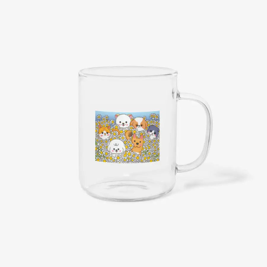 Shami Atelier - Mongnyang Friends Heat-Resistant Glass Mug - Marpple Shop - Mug - Harumio