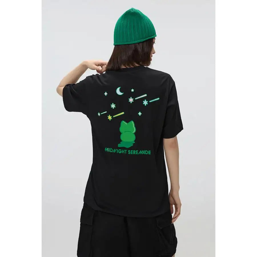 SPAO x Earthling - Midnight Serenade Short Sleeve T-Shirt - SPAO - T-Shirt - Harumio