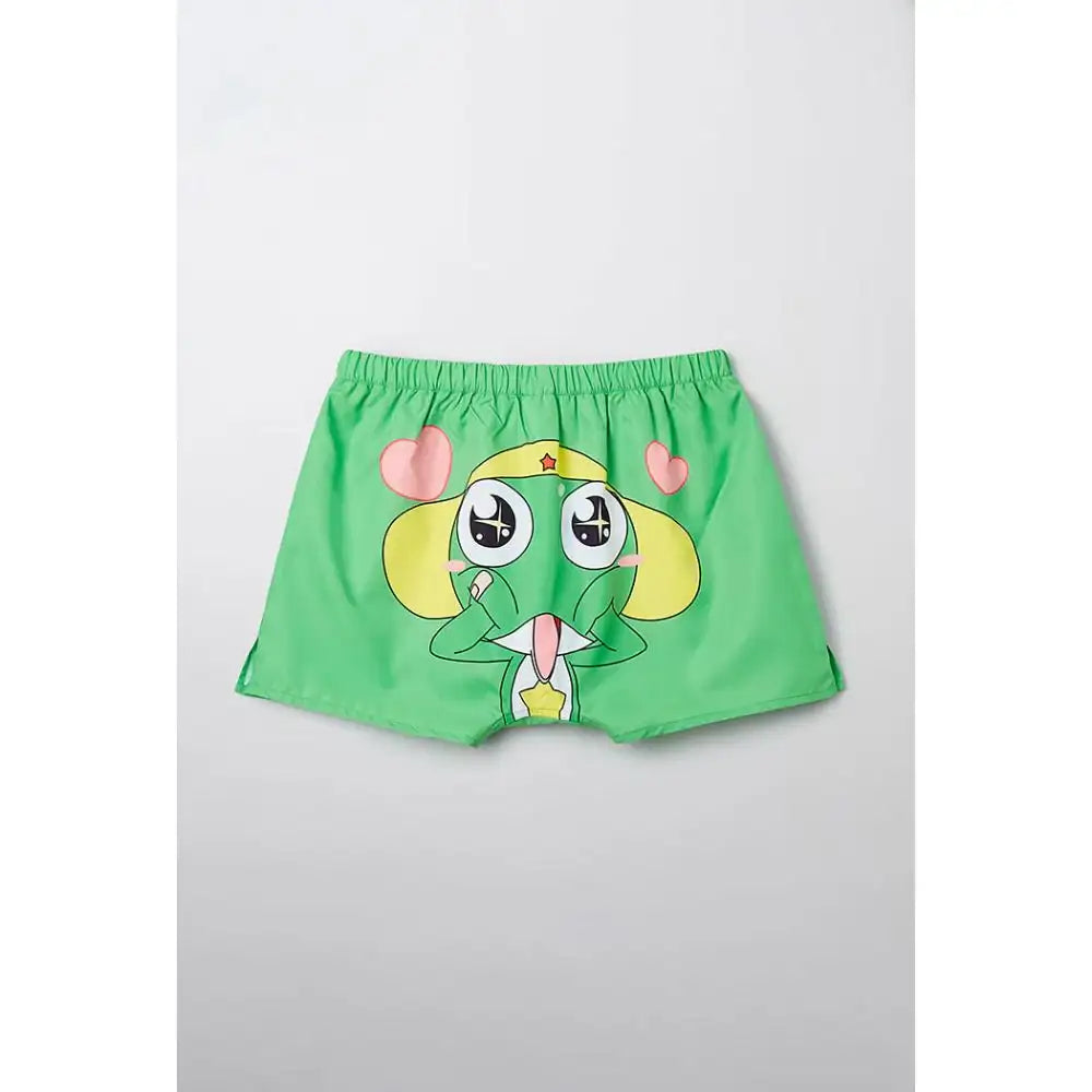 SPAO x Sergeant Frog Keroro - Half Pants Pajamas (Green) - SPAO - Pants Pajamas - Harumio