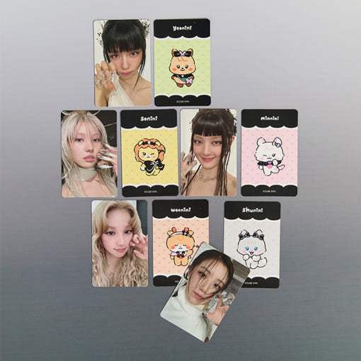 Line Friends - (G)I-DLE Minini Photocard Set - Line Friends - Photocard - Harumio