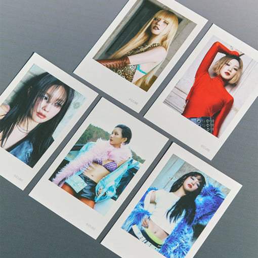 Line Friends - (G)I-DLE Minini Polaroid Tin Case Set - Line Friends - Polaroid - Harumio