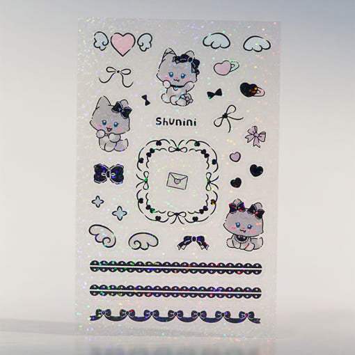 Line Friends - (G)I-DLE Minini Hologram Plate Sticker - Line Friends - Sticker - Harumio