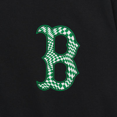 MLB Korea - Checkerboard Clipping Logo Overfit Short Sleeve T-Shirt
