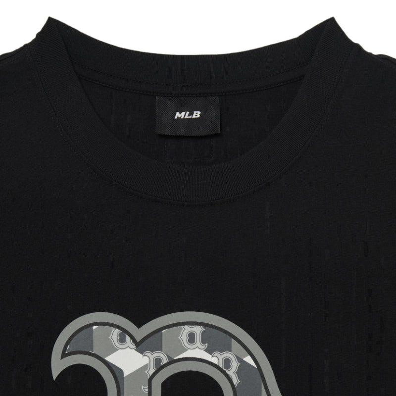 MLB Korea - Cube Clipping Monogram Overfit Short Sleeve T-Shirt