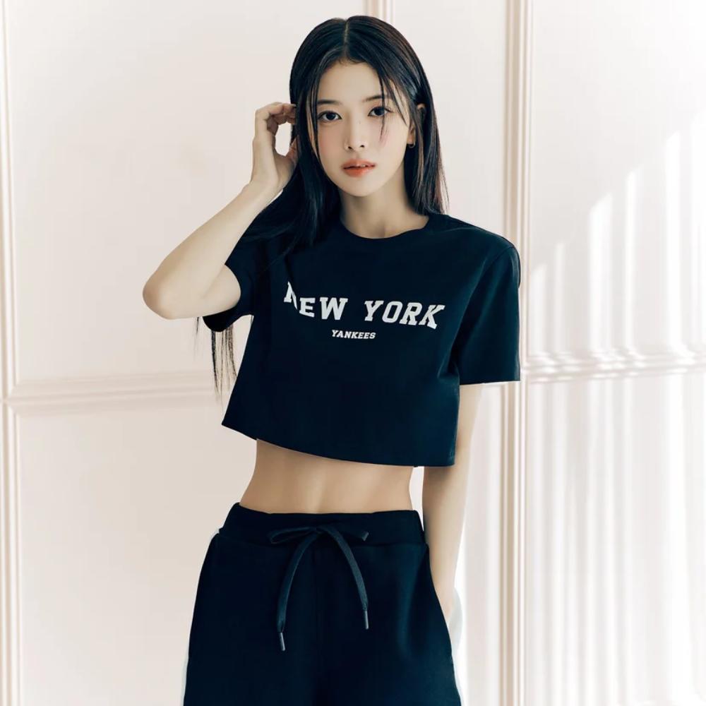 MLB Korea - Women's Varsity Slim Crop Short Sleeve T-Shirt