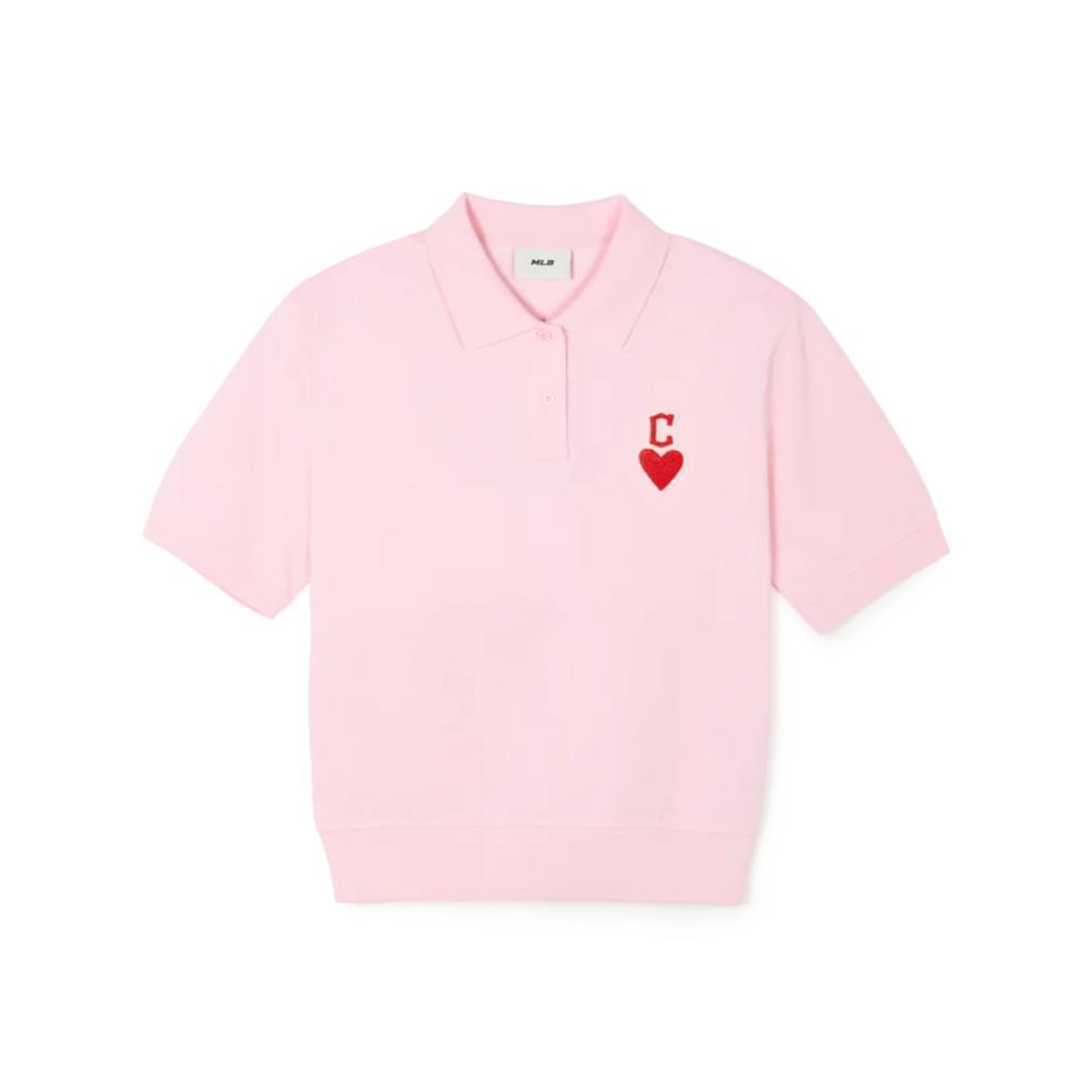MLB Korea - Women's Heart Crop Fit Collar T-Shirt