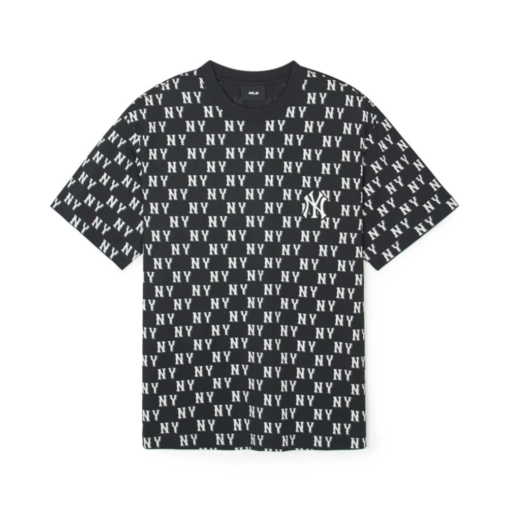MLB Korea - Classic Monogram Front Pattern Overfit Short Sleeve T-Shirt
