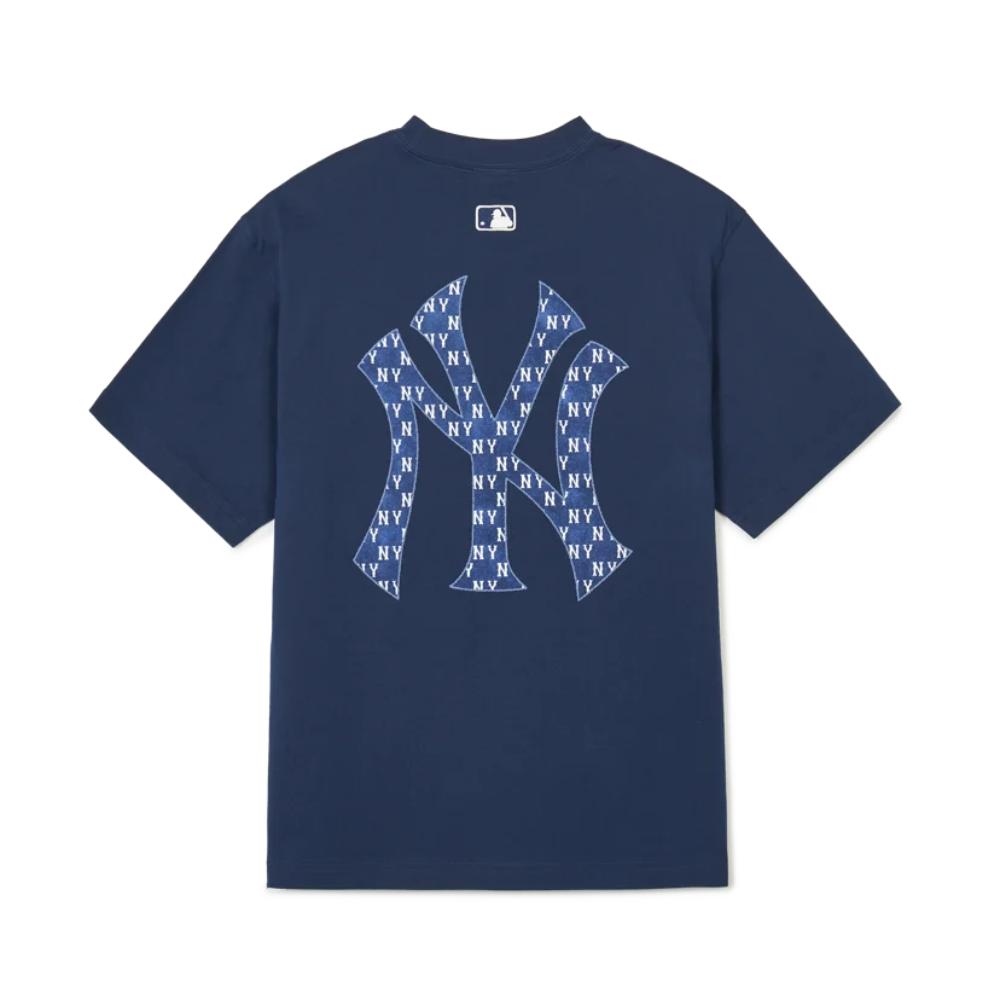 MLB Korea - Denim Like Monogram Big Lux Overfit Short Sleeve T-Shirt