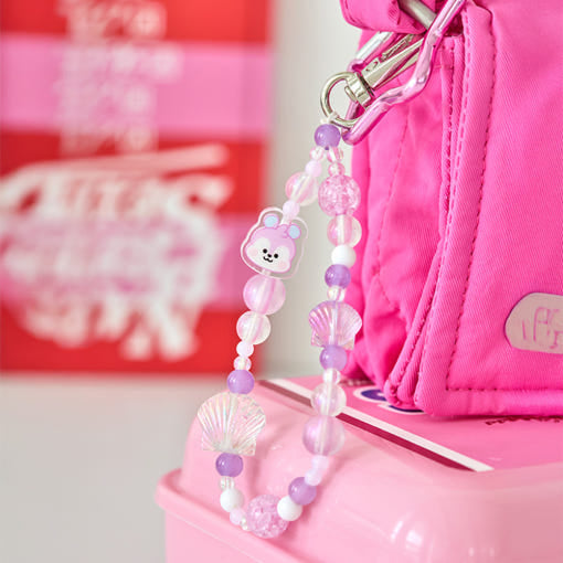 BT21 - BABY PEARL Beads Keychain - Line Friends - Keychain - Harumio