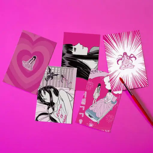 Moonstruck - Fountain Pen Ink & Postcard Set - Webtoon Friends - Ink - Harumio