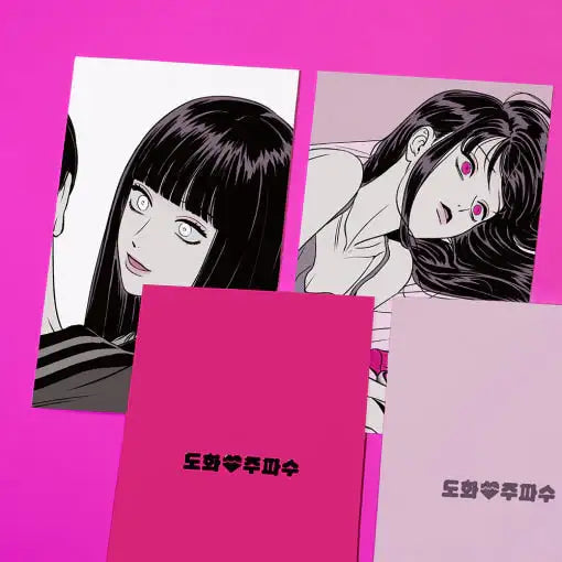Moonstruck - Coloring Postcard Set - Webtoon Friends - Postcard - Harumio