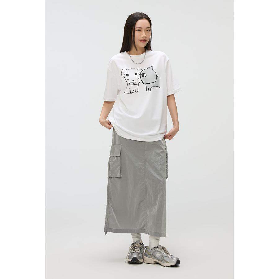 SPAO x Ganadi - Short Sleeve T-Shirt (Gray) - SPAO - T-Shirt - Harumio