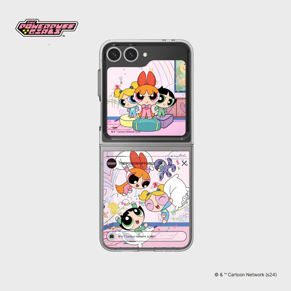 SLBS - Powerpuff Girls Flip Suit Card (Galaxy Z Flip6) - SLBS - flip suit card - Harumio
