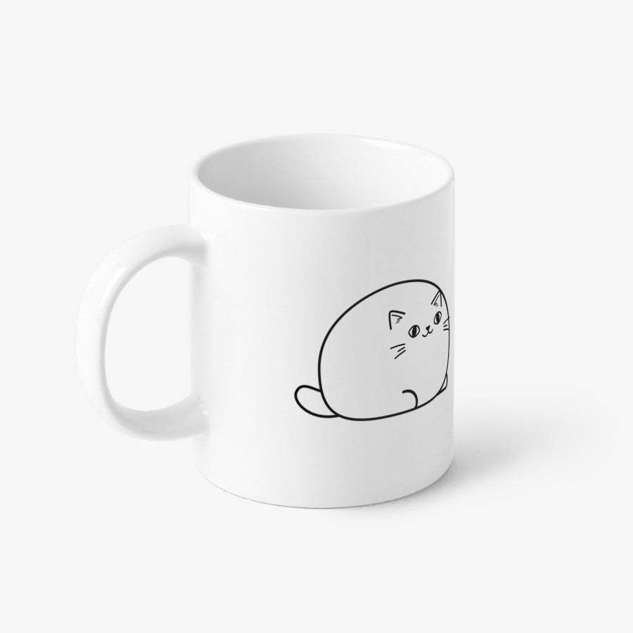 Fat Zoo - Fat Cat Bread Mug - Marpple Shop - Mug - Harumio