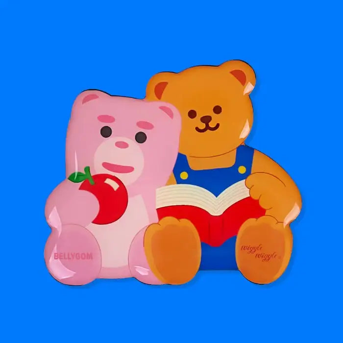 Wiggle Wiggle x Bellygom - Twin Bears Large Sized Griptok - Wiggle Wiggle - Griptok - Harumio