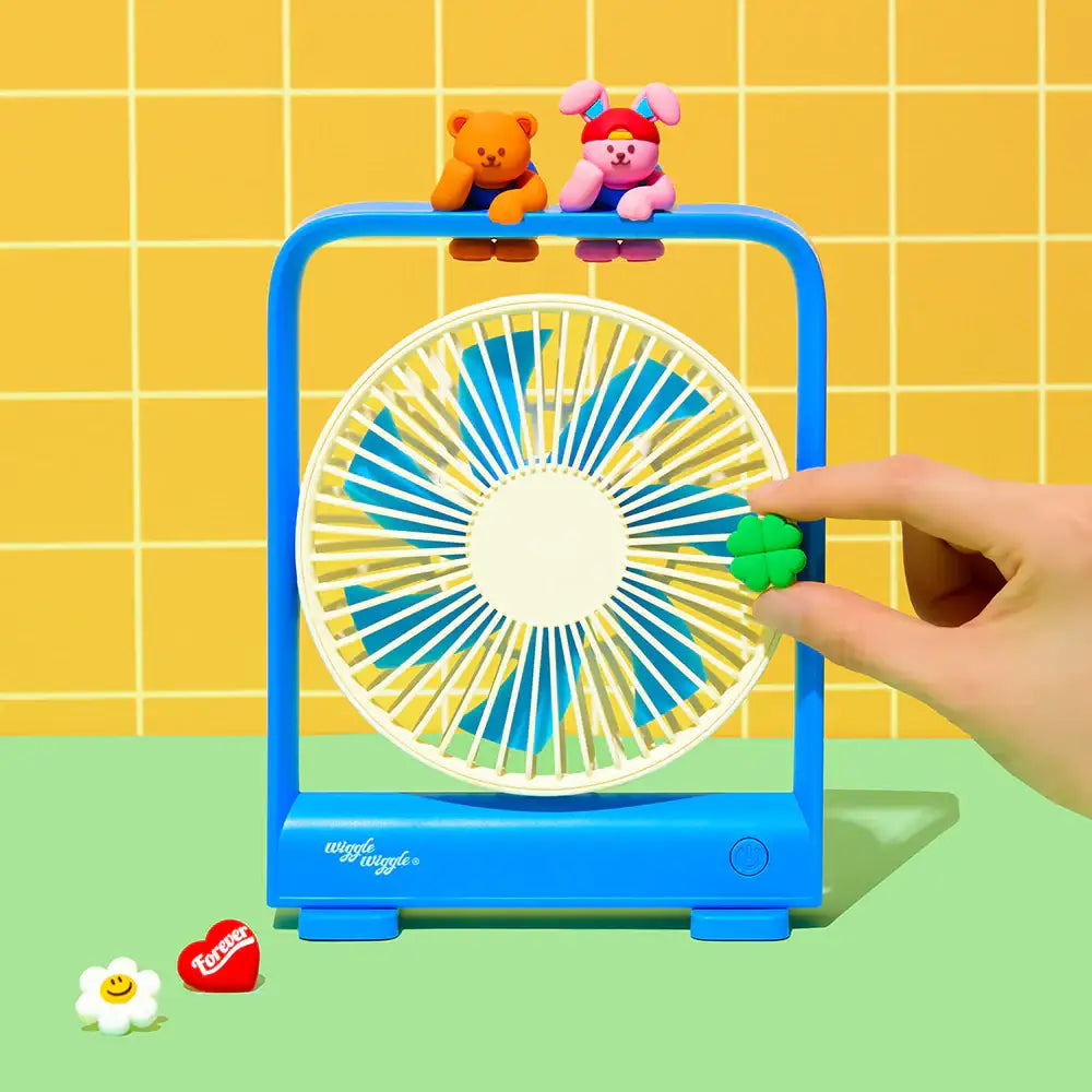 Wiggle Wiggle - Wiggle Friends Custom Desk Fan - Wiggle Wiggle - Desk Fan - Harumio