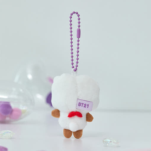 BT21 - BABY PEARL Doll Keychain - Line Friends - Doll Keyring - Harumio