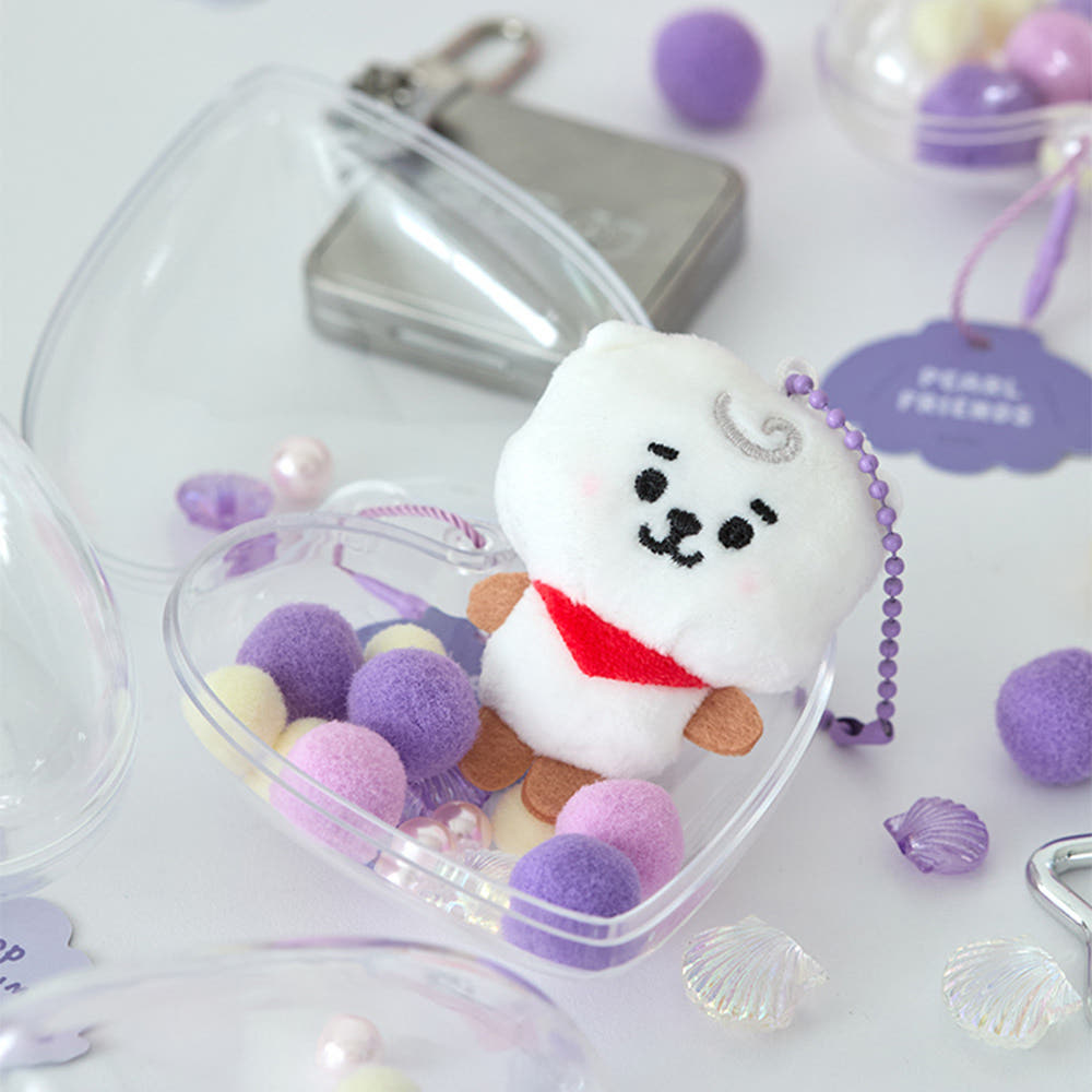 BT21 - BABY PEARL Doll Keychain - Line Friends - Doll Keyring - Harumio