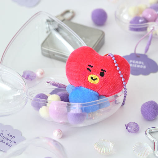 BT21 - BABY PEARL Doll Keychain - Line Friends - Doll Keyring - Harumio