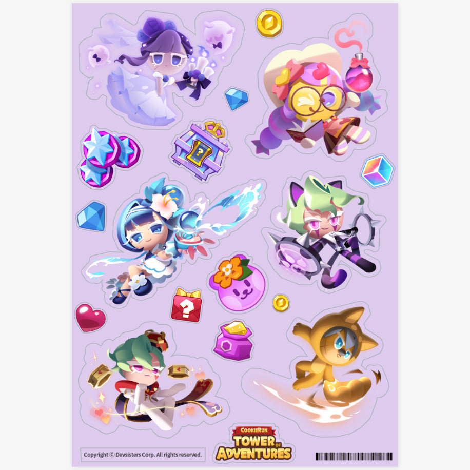Cookie Run : Tower of Adventure - Dark Attribute Cookie Sticker Set - Marpple Shop - Sticker - Harumio