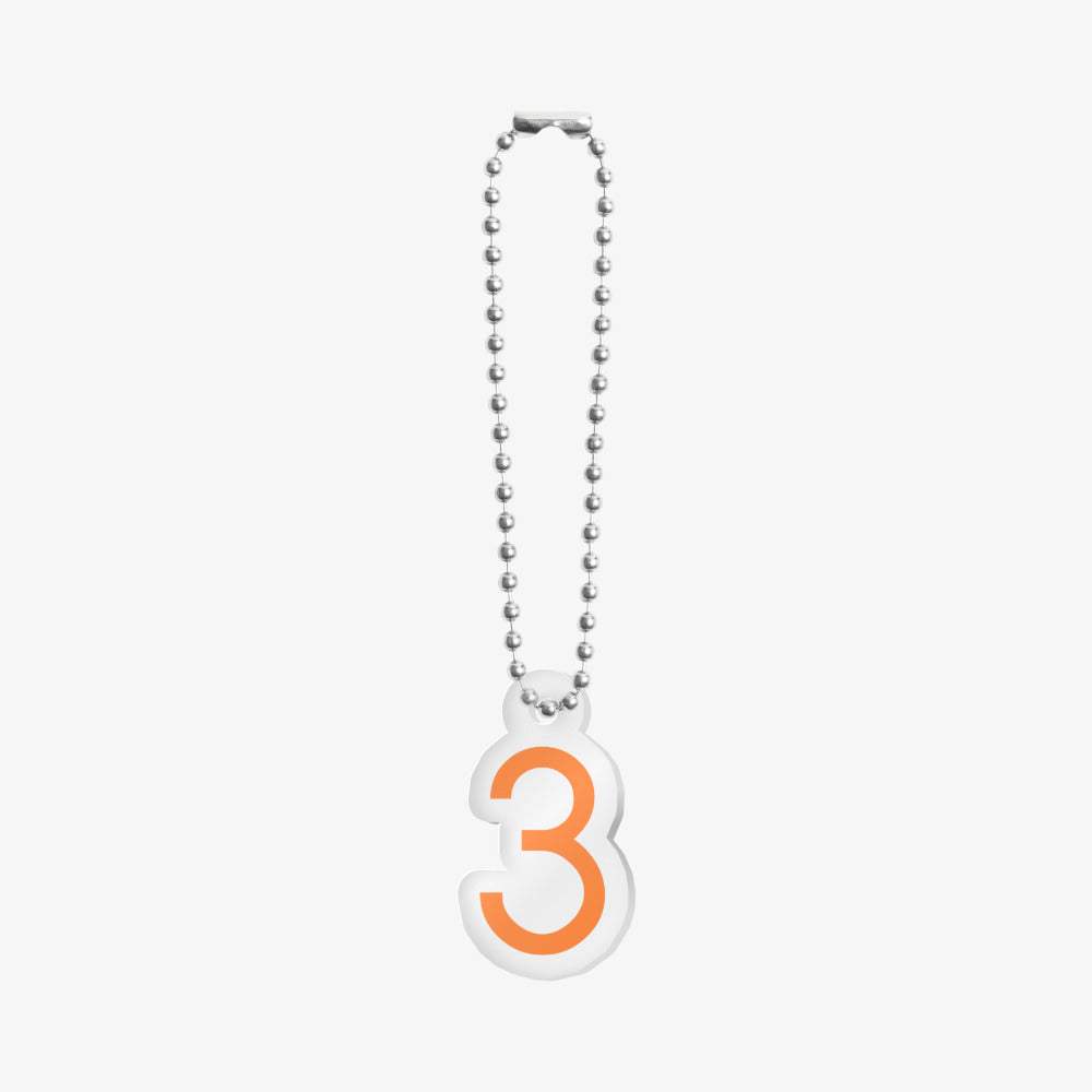 268 Design - Number 3 Keychain - Marpple Shop - Keychain - Harumio